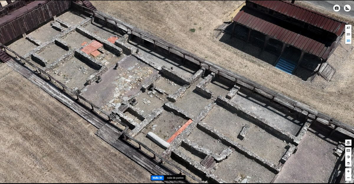 Nube de puntos y malla 3D petavonium