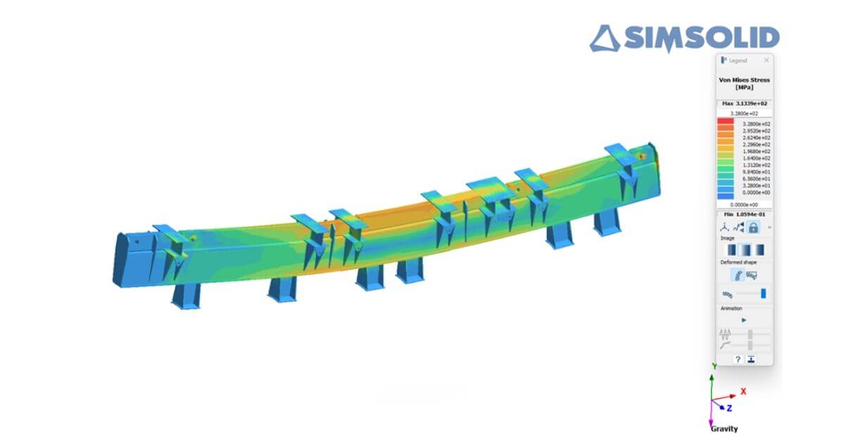 Viga rescate en simsolid