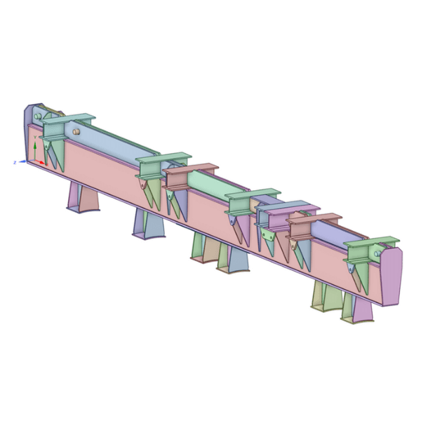 Modelado 3D de la viga de rescate